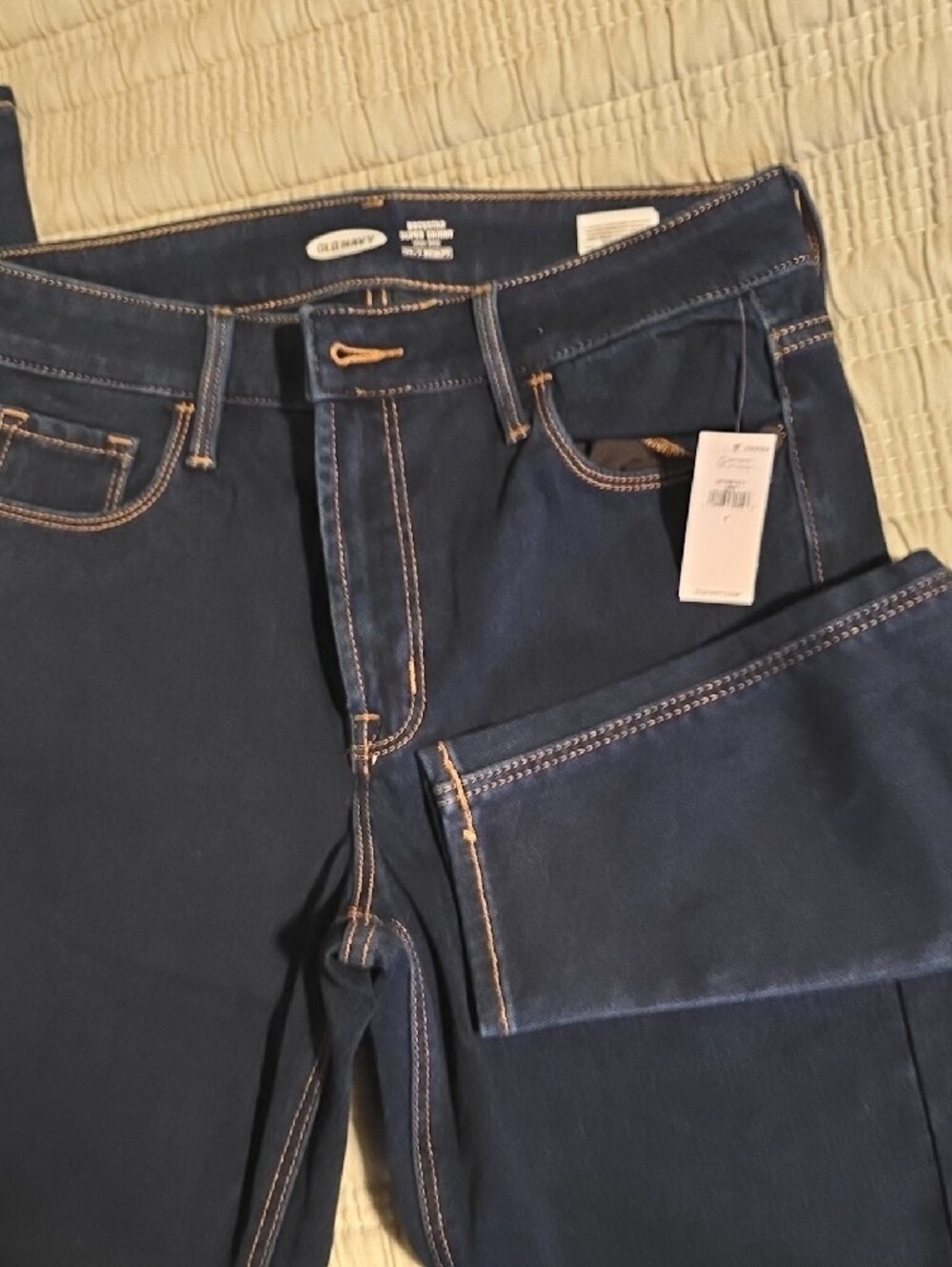 Old Navy Women's Navy Stretch Skinny Jeans